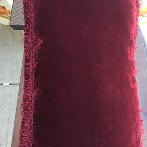 Burgundy decorative throw pillows